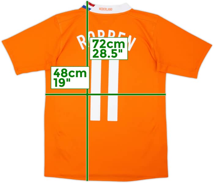 2008-10 Netherlands Home Shirt Robben #11 - 8/10 - (XL.Boys)