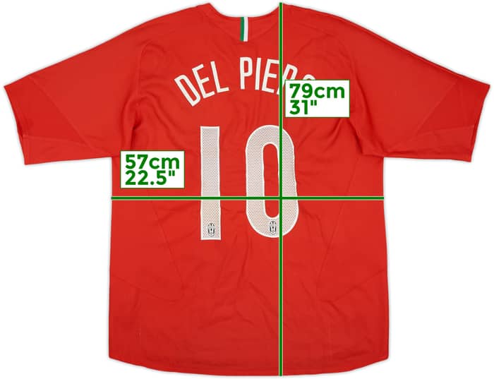 2005-06 Juventus Away Shirt Del Piero #10 - 4/10 - (L)