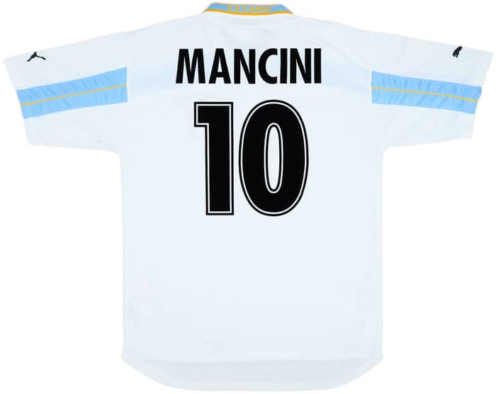 1999-00 Lazio Centenary Home Shirt Mancini #10 - 8/10 - (XL)