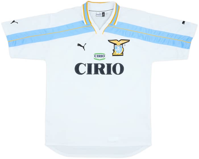 1999-00 Lazio Centenary Home Shirt Mancini #10 - 8/10 - (XL)
