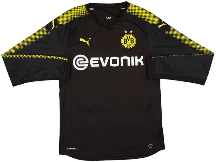 2017-18 Borussia Dortmund Away L/S Shirt Aubameyang #17 - 7/10 - (M)