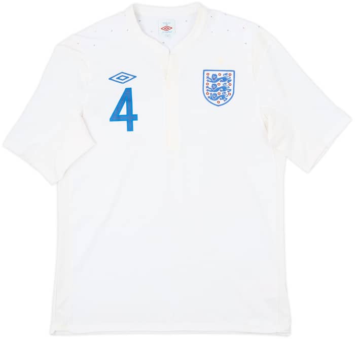 2010-11 England Home Shirt Gerrard #4 - 6/10 - (L)