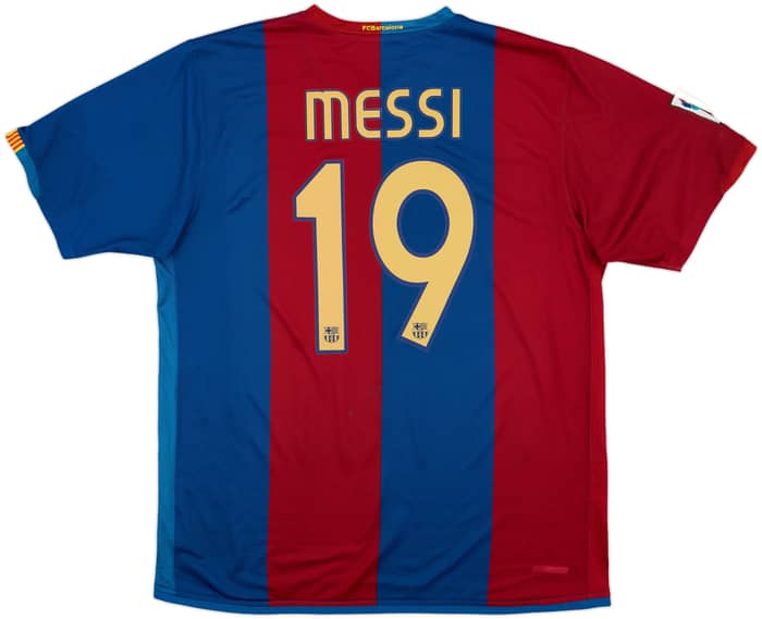 2006-07 Barcelona Home Shirt Messi #19 - 6/10 - (M)