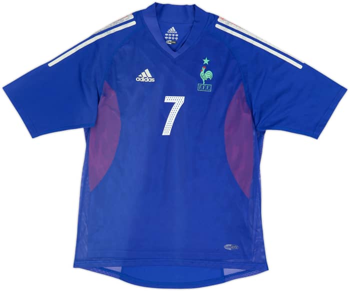 Camiseta de local versión jugador de France 2002-04 Pires #7 - 5/10 - (M)