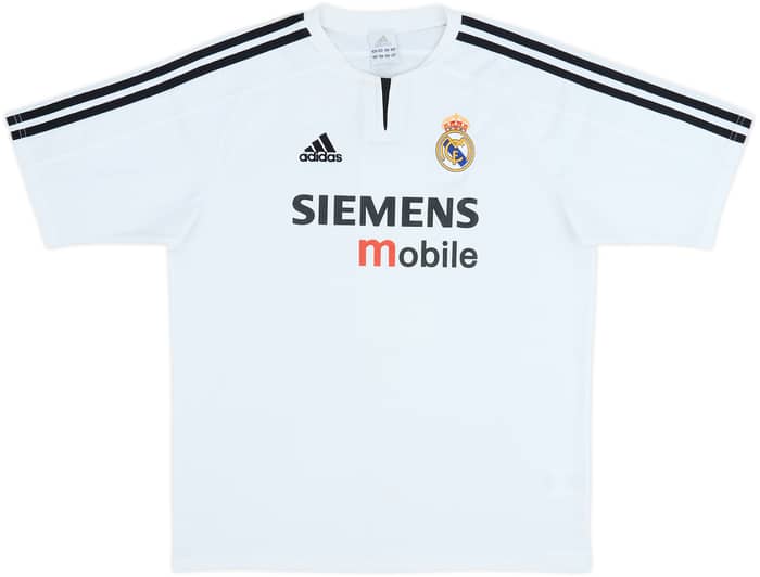 2003-04 Real Madrid Home Shirt Zidane #5 - 6/10 - (15-16 Years)
