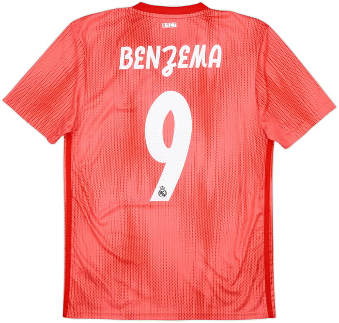 2018-19 Real Madrid Third Shirt Benzema #9 - 6/10 - (S)