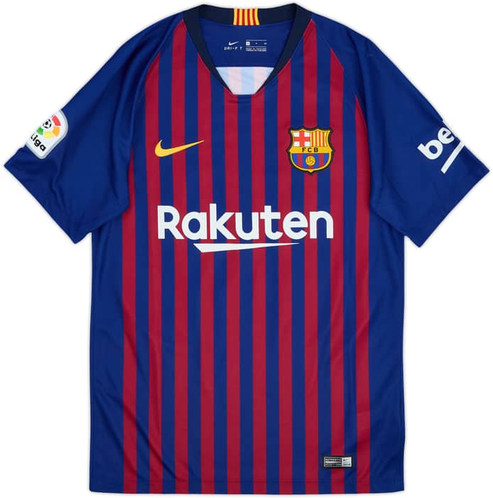 2018-19 Barcelona Home Shirt Messi #10 - 9/10 - (S)
