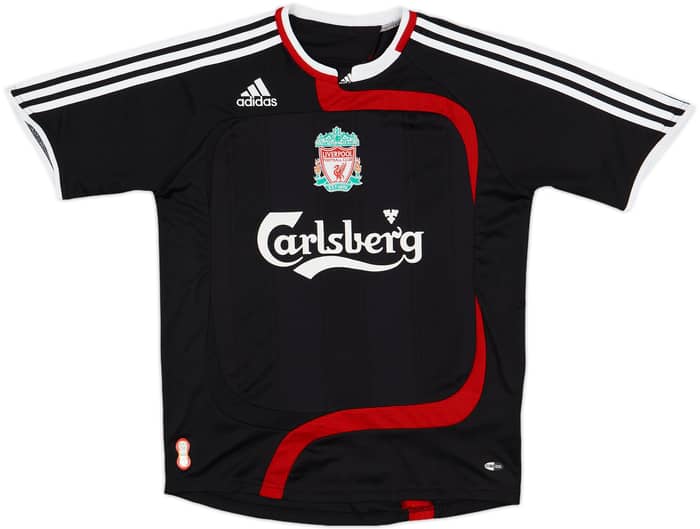 2007-08 Liverpool Third Shirt Kuyt #18 - 8/10 - (L.Boys)