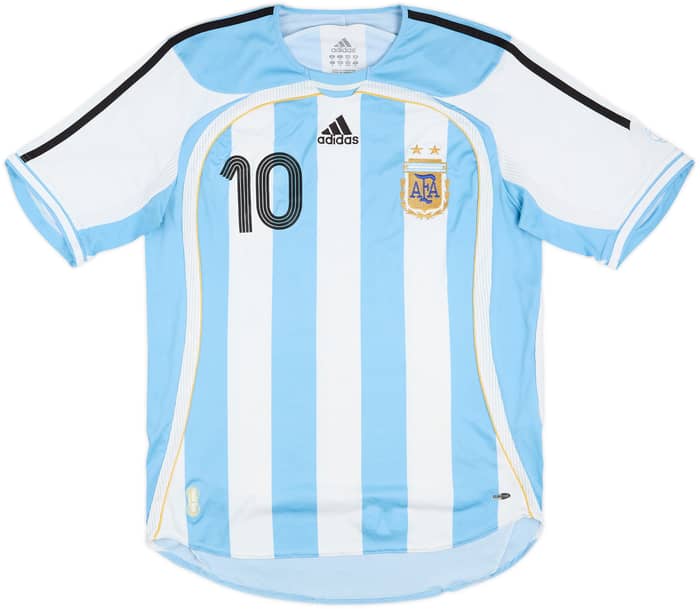 2005-07 Argentina Home Shirt Riquelme #10 - 6/10 - (M)