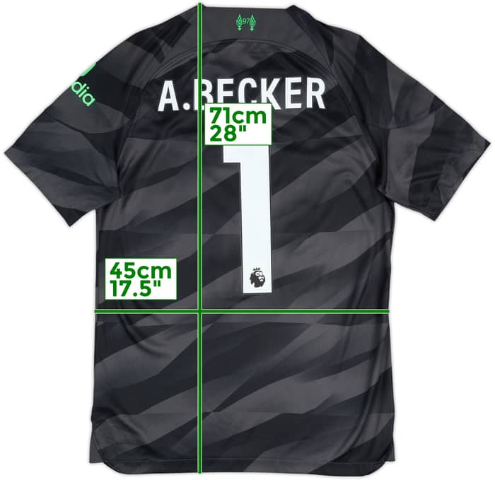 2023-24 Liverpool GK Shirt A.Becker #1 - 8/10 - (S)