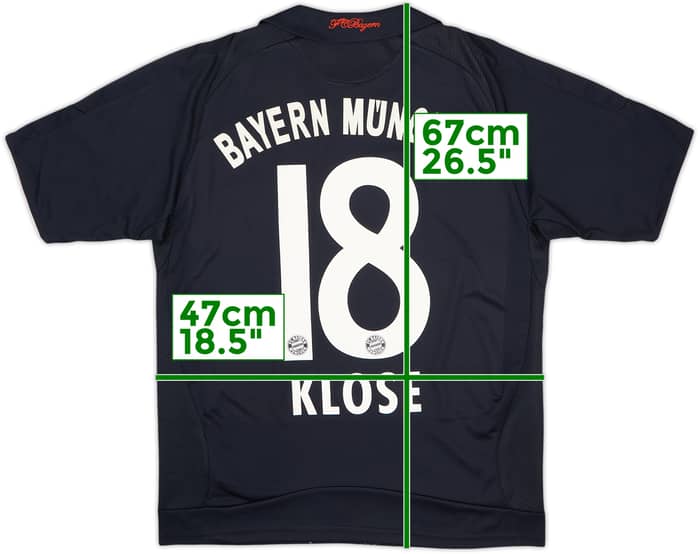 Camiseta de visitante del Bayern Munich 2008-09 Klose #18 - 8/10 - (L. Niños)