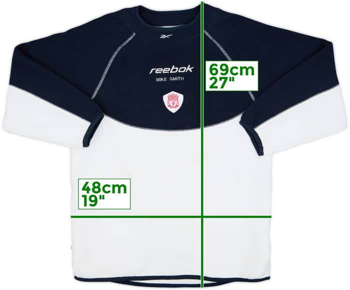 2001-02 Liverpool Reebok Fleece Top - 7/10 - (L.Boys)