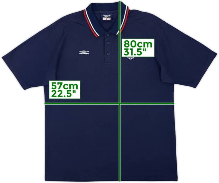 2002-04 England Umbro Polo Shirt - 8/10 - (XL)