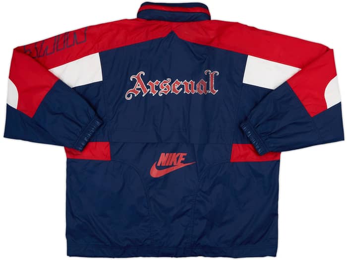 1995-96 Arsenal Nike Hooded Rain Jacket - 8/10 - (L)