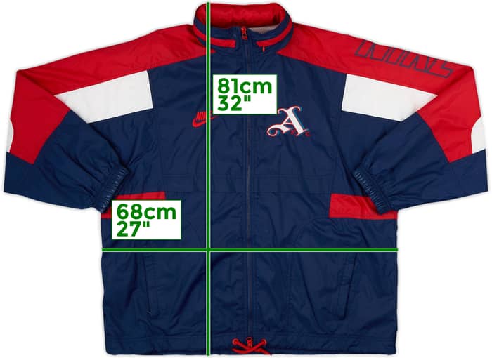 1995-96 Arsenal Nike Hooded Rain Jacket - 8/10 - (L)