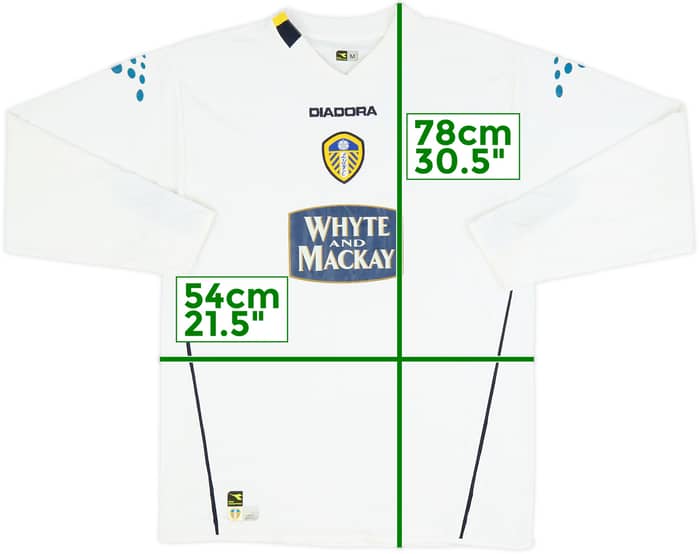 2004-05 Leeds United Local Manga Larga Camiseta - 7/10 - (M)