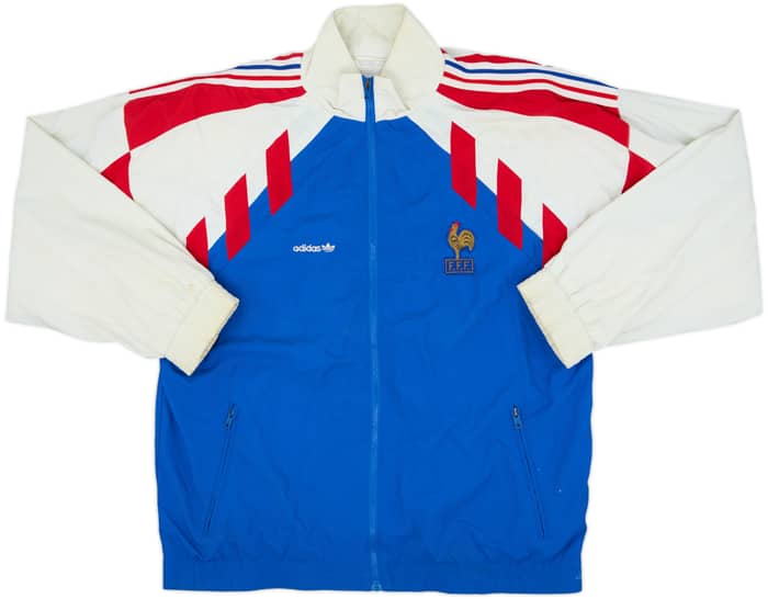 1990-92 France adidas Track Jacket - 6/10 - (L/XL)