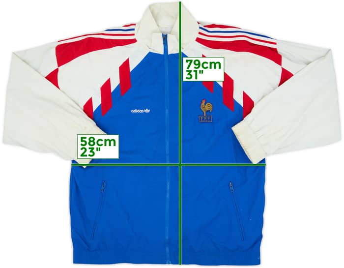 1990-92 France adidas Track Jacket - 6/10 - (L/XL)