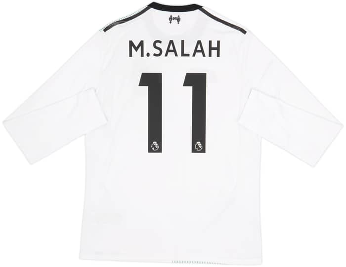 2017-18 Liverpool Away L/S Shirt M.Salah #11 - 7/10 - (M)