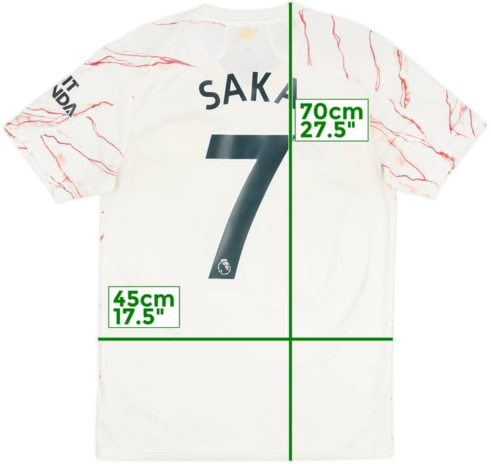 2020-21 Arsenal Away Shirt Saka #7 - 7/10 - (S)