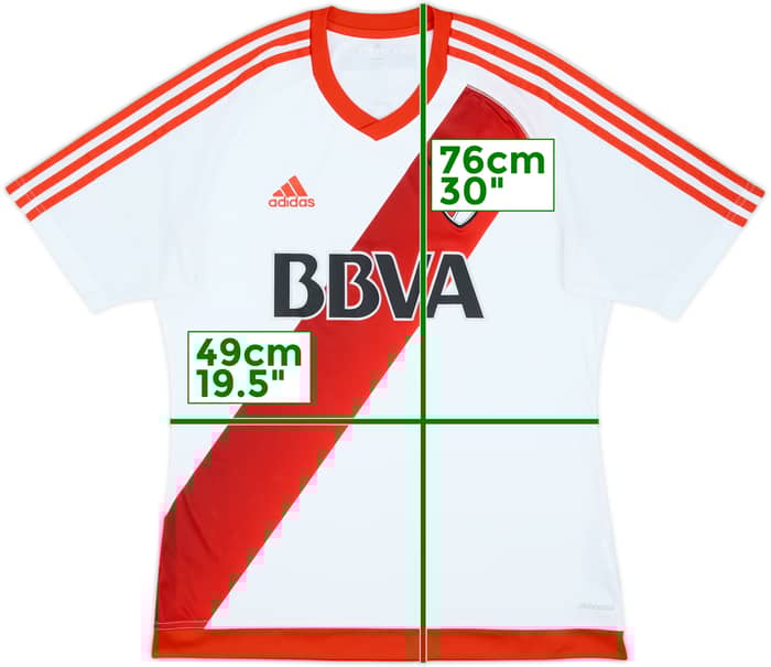 2016-17 River Plate Local Camiseta - 7/10 - (L)