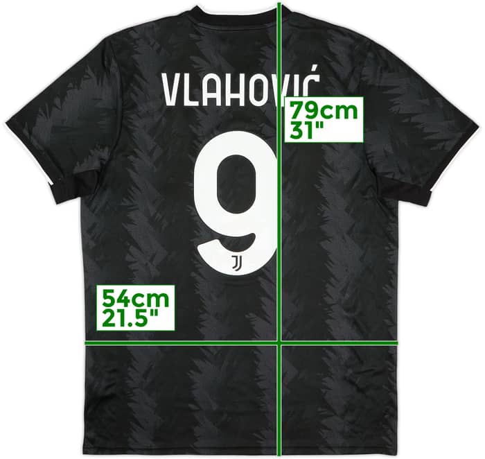 2022-23 Juventus Away Shirt Vlahovic #9 - 10/10 - (L)
