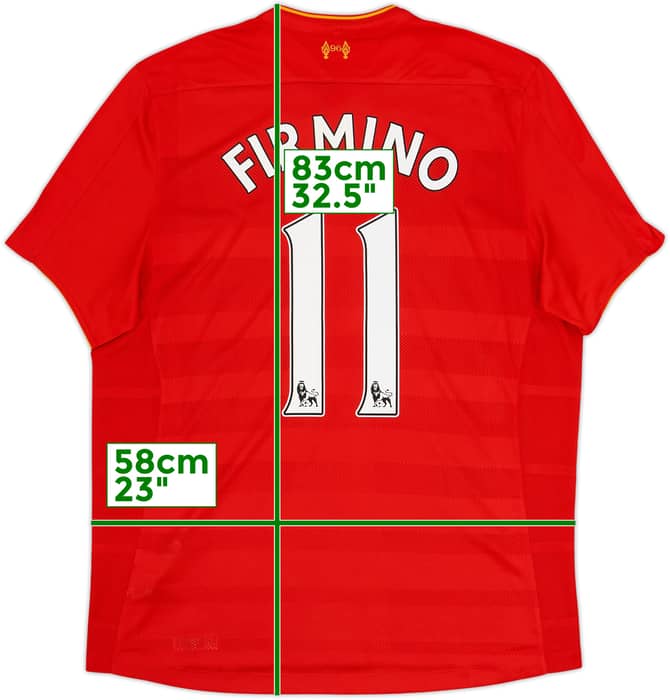 2016-17 Liverpool Home Shirt Firmino #11 - 7/10 - (XL)