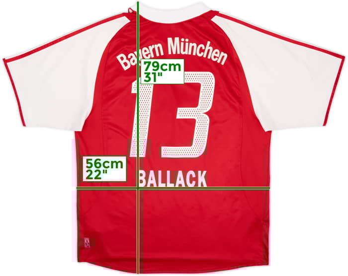 2003-04 Bayern Munich Home Shirt Ballack #13 - 6/10 - (L)