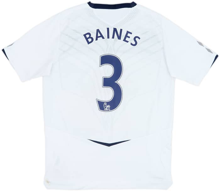 2008-09 Everton Away Shirt Baines #3 - 8/10 - (M)