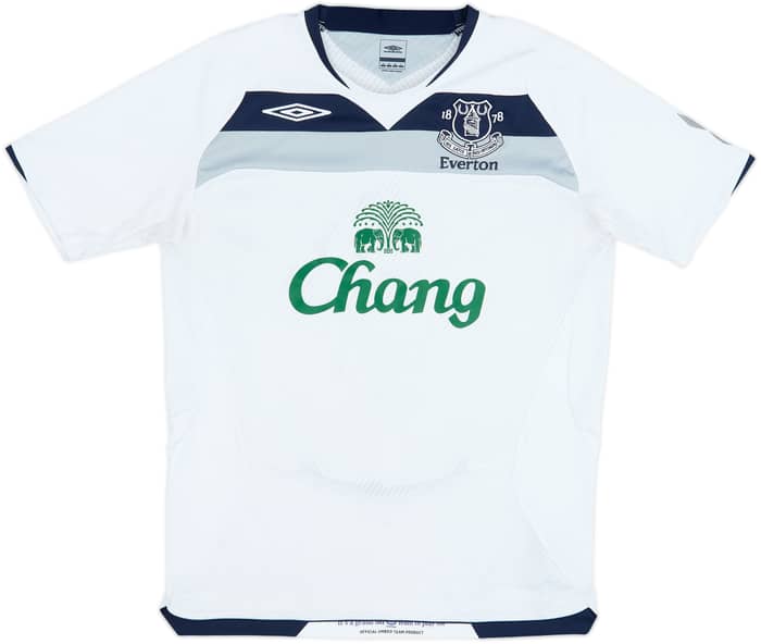 2008-09 Everton Away Shirt Baines #3 - 8/10 - (M)