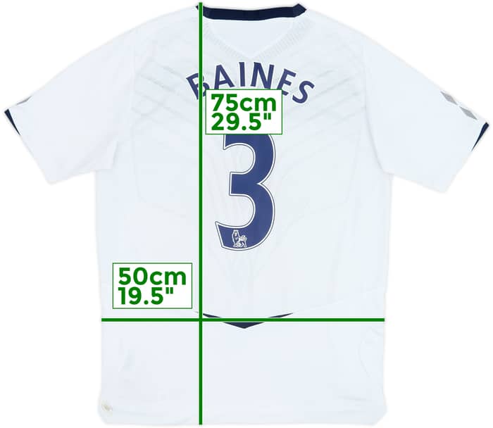 2008-09 Everton Away Shirt Baines #3 - 8/10 - (M)