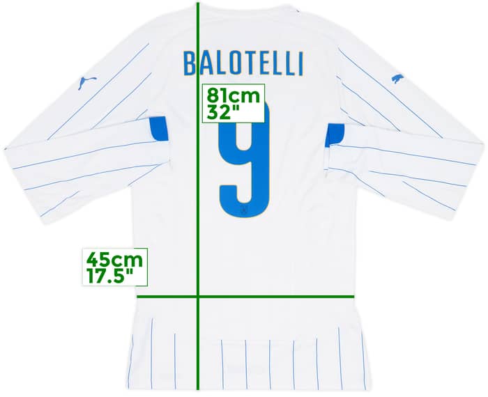 2014-15 Italy Player Issue ACTV Away Shirt Balotelli #9 (XXL)