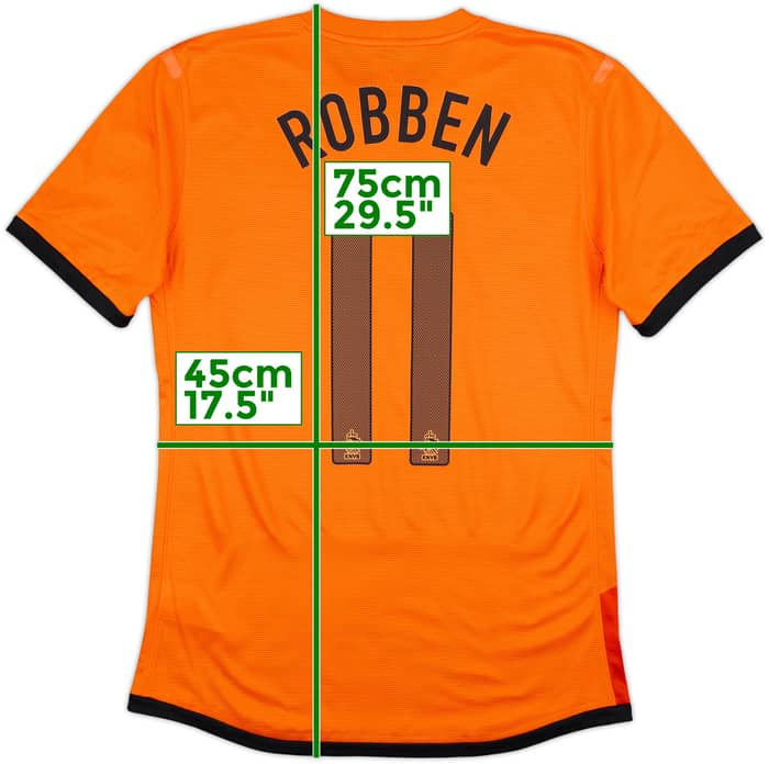 2012-13 Netherlands Home Shirt Robben #11 - 8/10 - (M)