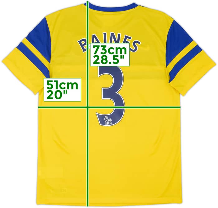 2013-14 Everton Camiseta de Visitante Baines #3 - 6/10 - (M)