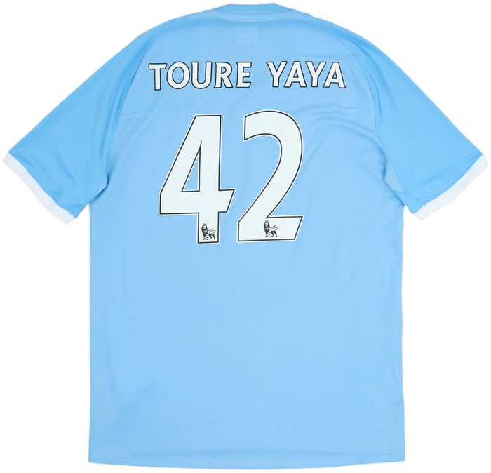 2010-11 Manchester City 'FA Cup Final' Home Shirt Toure Yaya #42 - 8/10 - (XL)