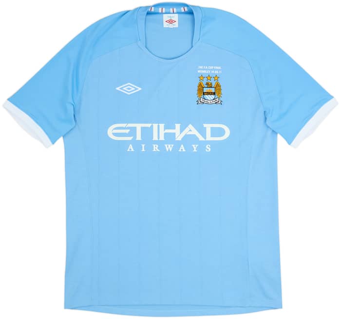 2010-11 Manchester City 'FA Cup Final' Home Shirt Toure Yaya #42 - 8/10 - (XL)