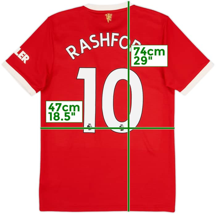 2021-22 Manchester United Camiseta de local Rashford #10 - 9/10 - (M)