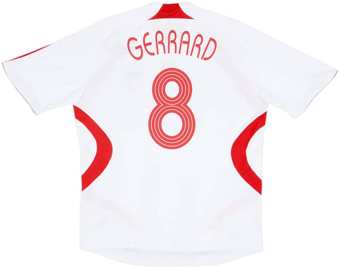 2007-08 Liverpool Away Shirt Gerrard #8 - 6/10 - (L)