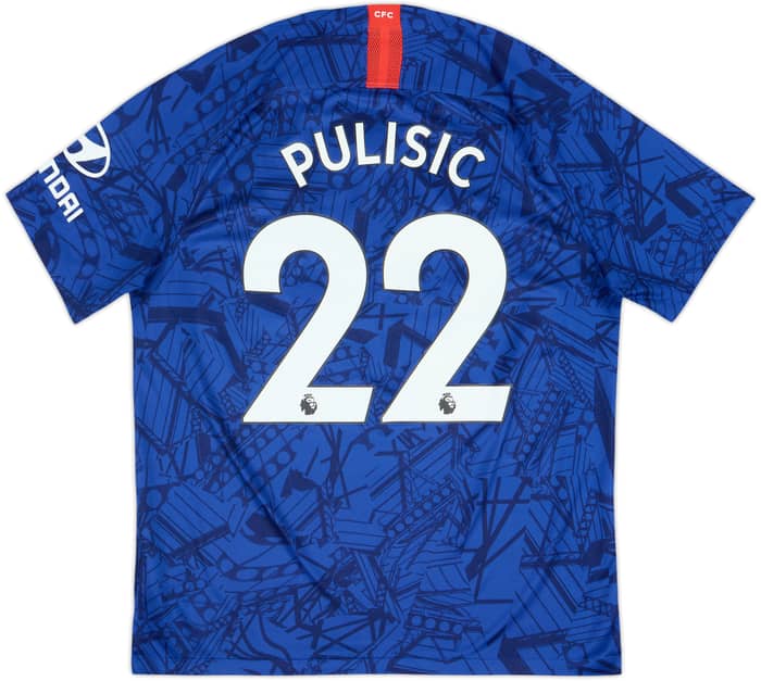 2019-20 Chelsea Home Shirt Pulisic #22 - 8/10 - (L)