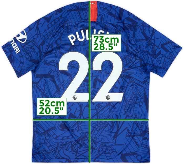 2019-20 Chelsea Home Shirt Pulisic #22 - 8/10 - (L)