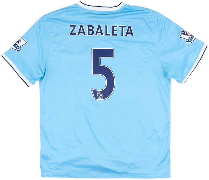 2013-14 Manchester City Home Shirt Zabaleta #5 - 9/10 - (XL)