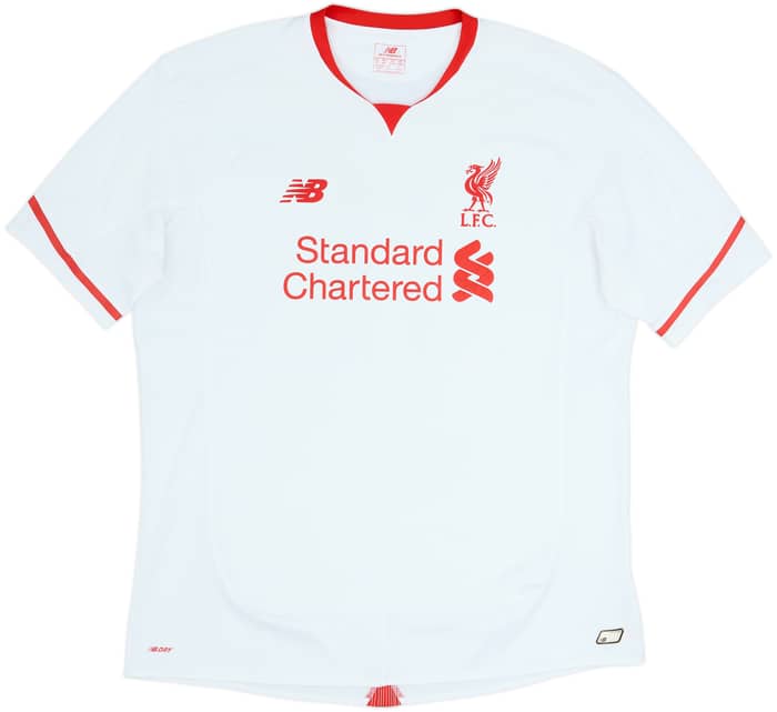 Camiseta de visitante del Liverpool 2015-16 Firmino #11 - 5/10 - (XXL)