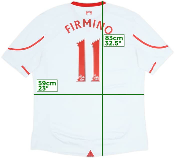 Camiseta de visitante del Liverpool 2015-16 Firmino #11 - 5/10 - (XXL)