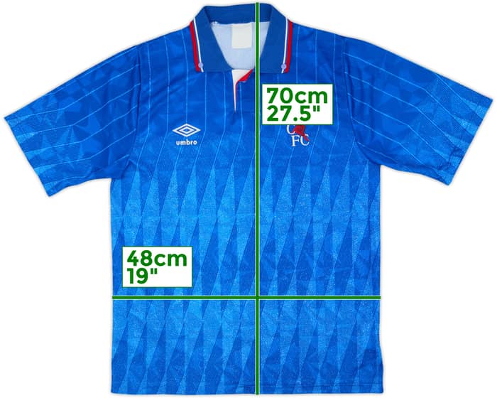 1989-91 Chelsea Camiseta Local - 8/10 - (M)