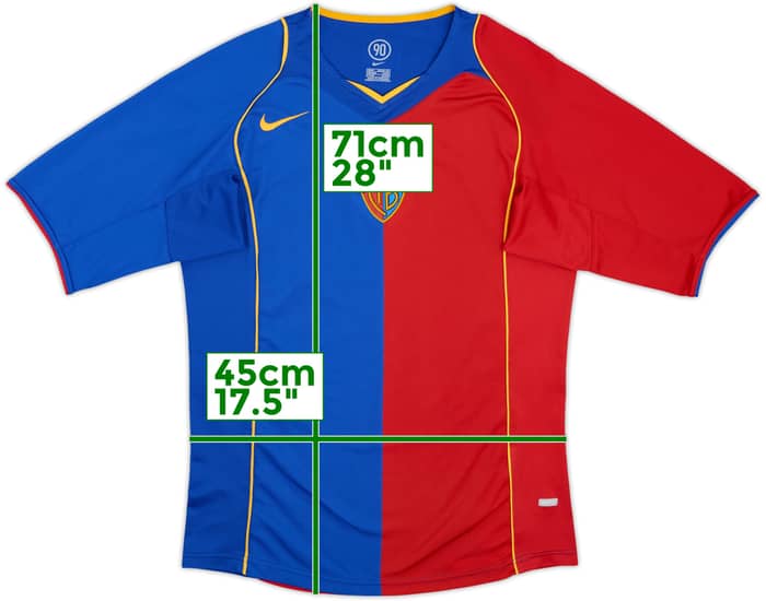 2004-05 FC Basel Home Shirt - 9/10 - (S)