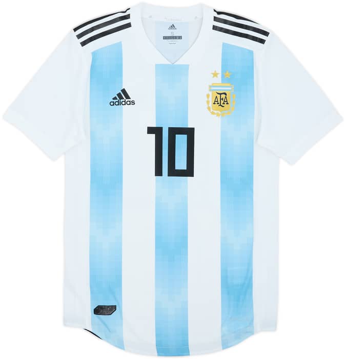 2018-19 Argentina Authentic Home Shirt Messi #10 - 8/10 - (S)