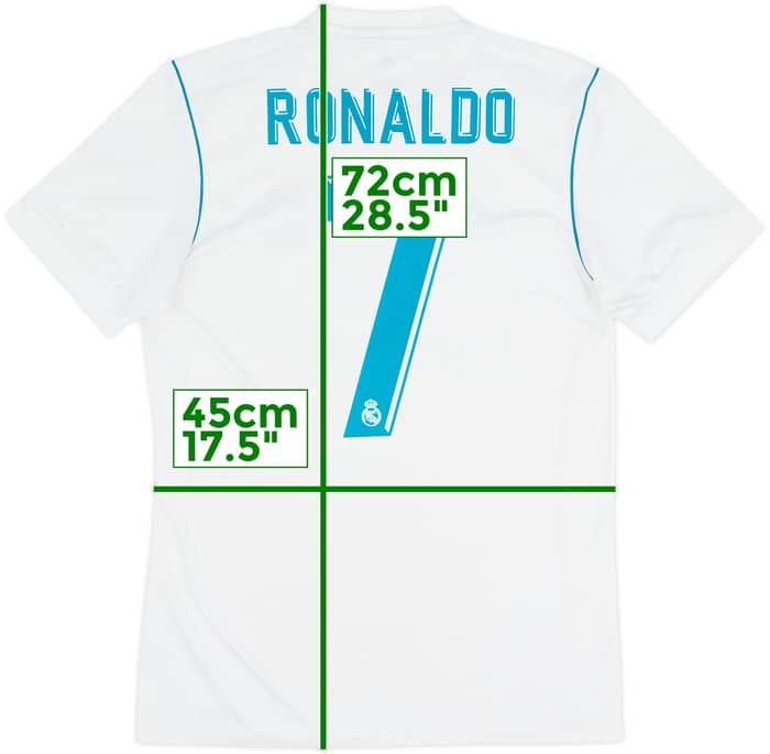 2017-18 Real Madrid Local Camiseta Ronaldo #7 - 9/10 - (S)