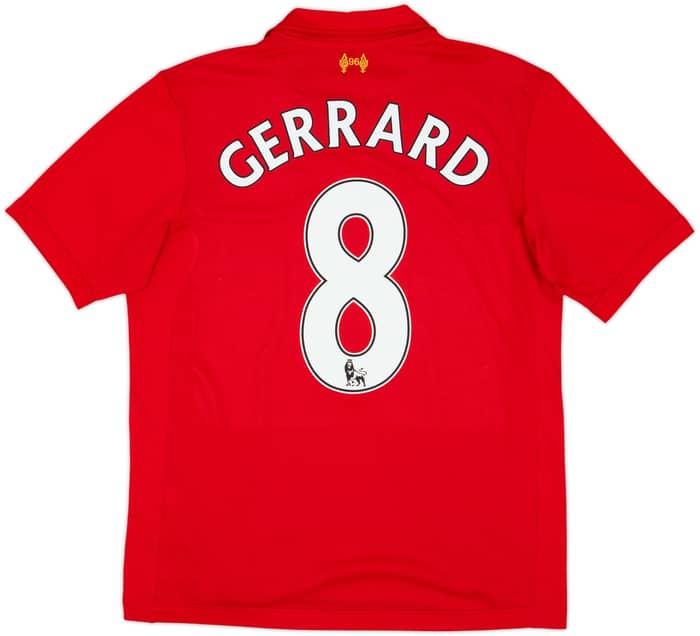2012-13 Liverpool Home Shirt Gerrard #8 - 7/10 - (M)