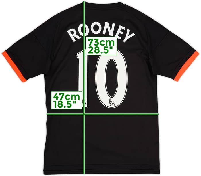 2015-16 Manchester United Third Shirt Rooney #10 - 6/10 - (S)