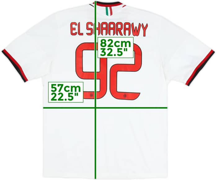 2013-14 AC Milan Away Shirt El Shaarawy #92 - 9/10 - (XL)
